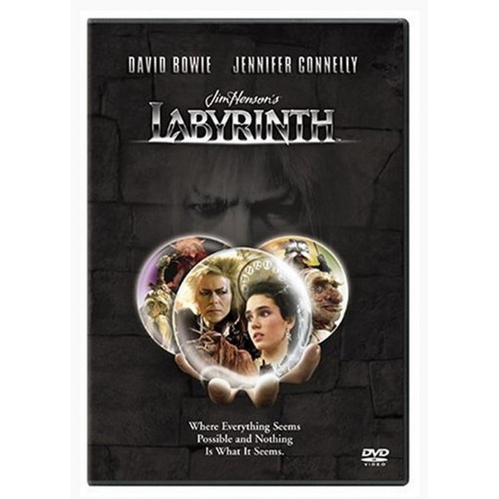 LABYRINTH 1986 DVD Movie 80s Adventure Family Fantasy Sci-Fi Davis Bowie Weird